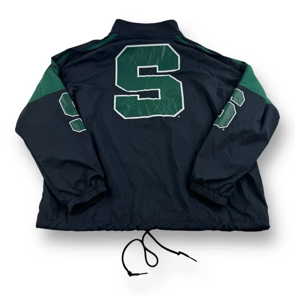 Pink Victoria's Secret 5th & Ocean Michigan State Spartans ½ Zip Women's L‎ NWT - Picture 3 of 8